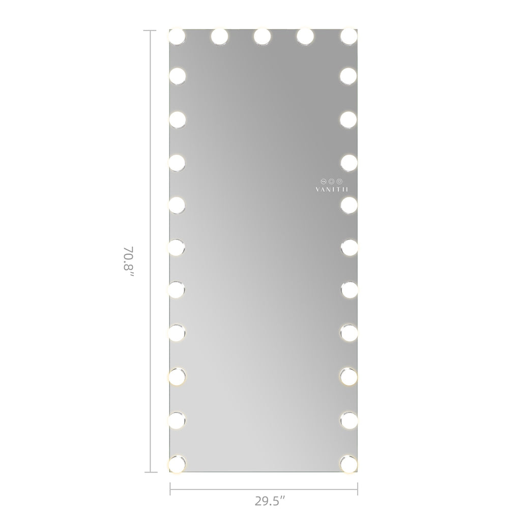 VANITII Hollywood Vanity Mirror - Full Length Vanity Mirror with RGB Lighting