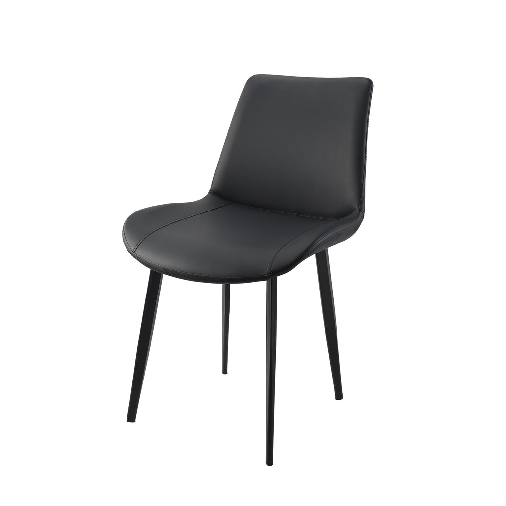 PU Leather Dining Chair with Metal Legs 4PCS/CTN