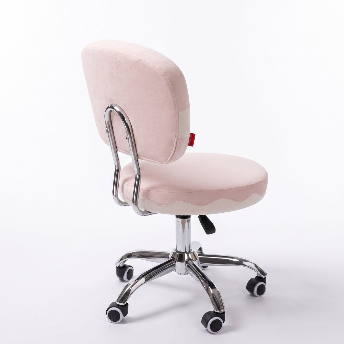VANITII Cake 360-degree Seat Swivel Vanity Chair with Wheels & Adjustable Height