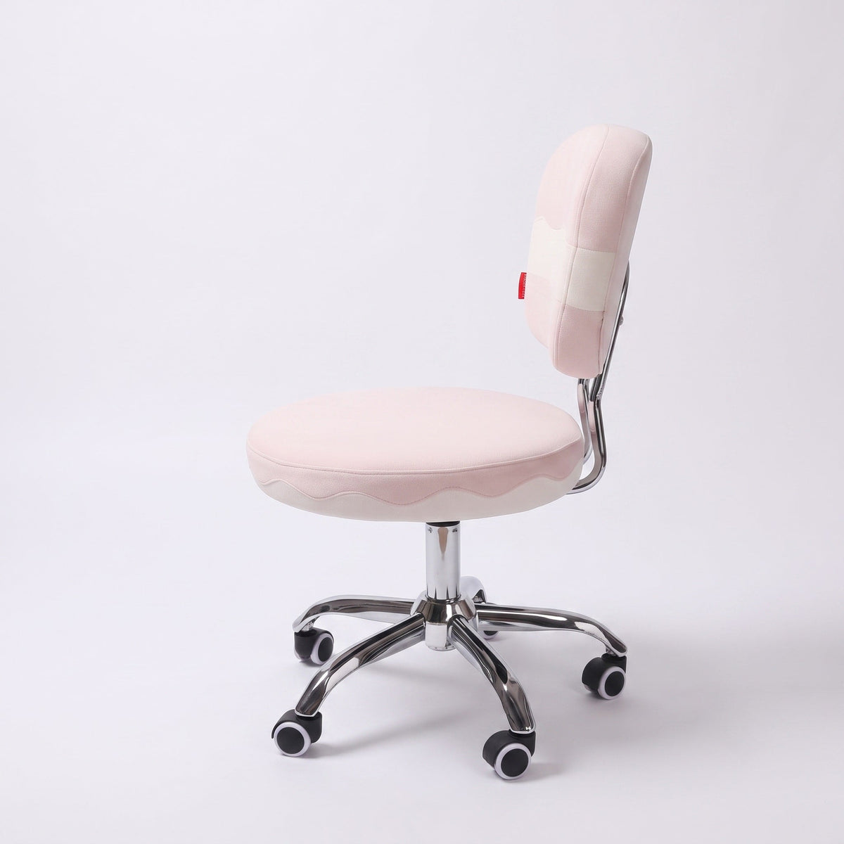 VANITII Cake 360-degree Seat Swivel Vanity Chair with Wheels & Adjustable Height