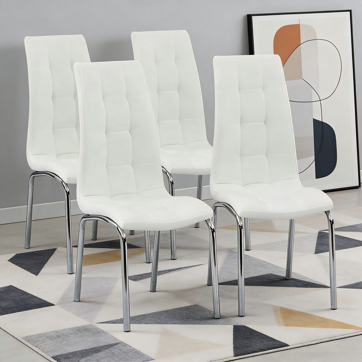 Metal Legs Side Chair-4PCS/CTN