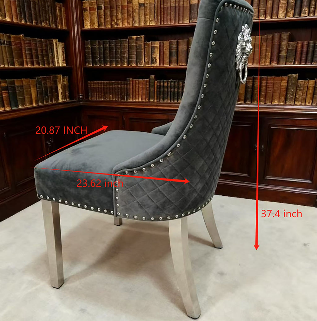 velvet dining chair KM02 2pCS/CTN