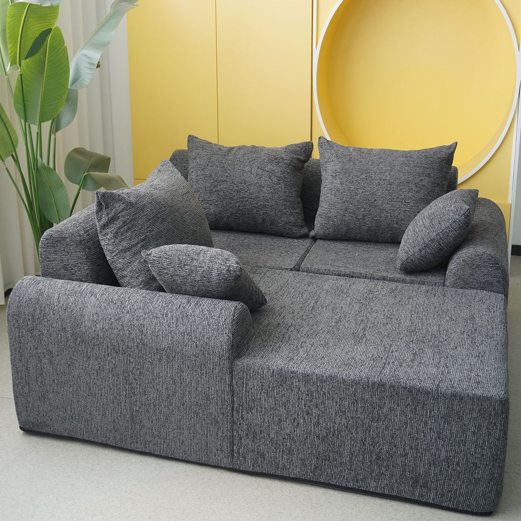 VANITII Modular Compressed Sectional Sofa - Multi-Piece Compressible Sofa Set