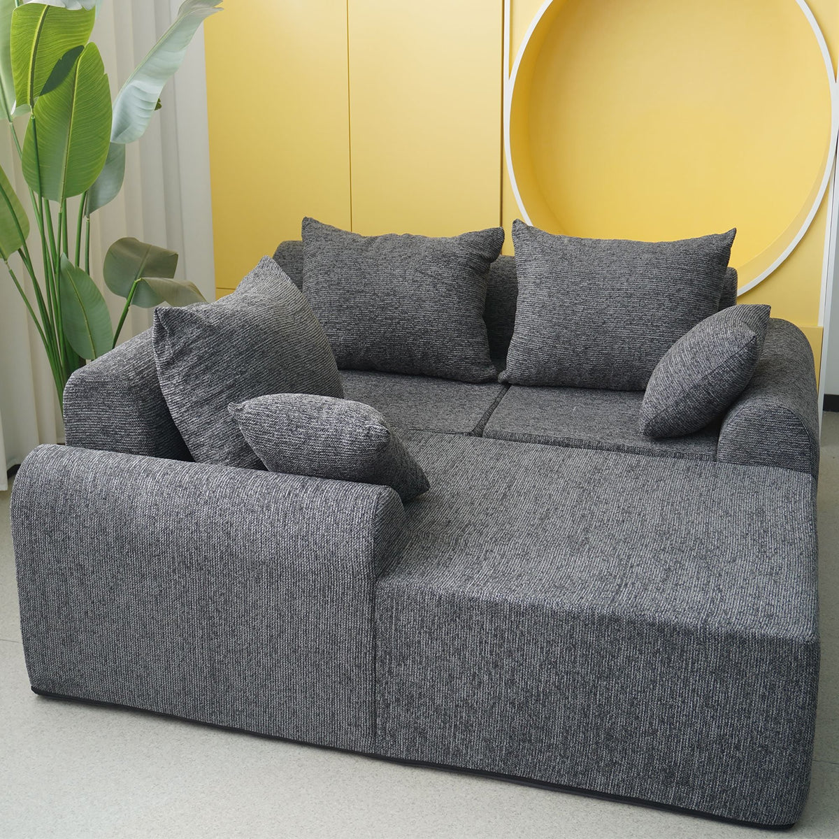 VANITII Modular Compressed Sectional Sofa - Multi-Piece Compressible Sofa Set