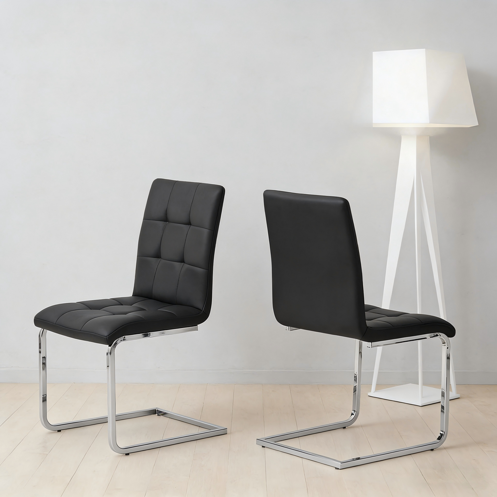 C-frame Design Side Chair-2PCS/CTN