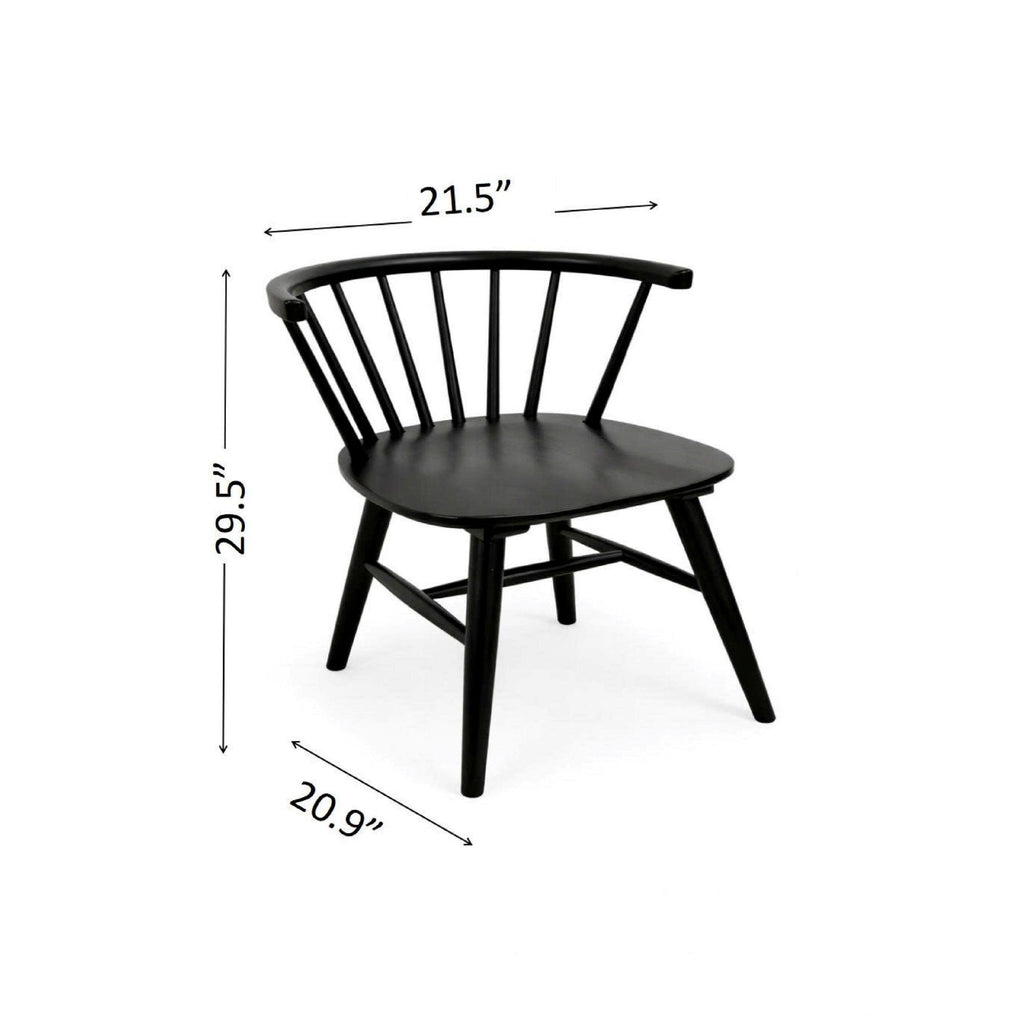 SIDE CHAIR (BLACK)-2pcs/CTN