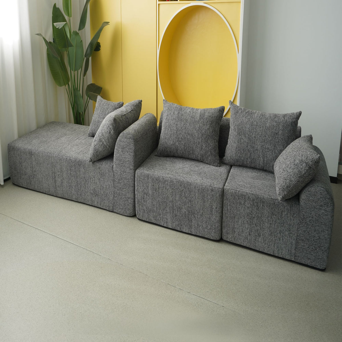VANITII Modular Compressed Sectional Sofa - Multi-Piece Compressible Sofa Set