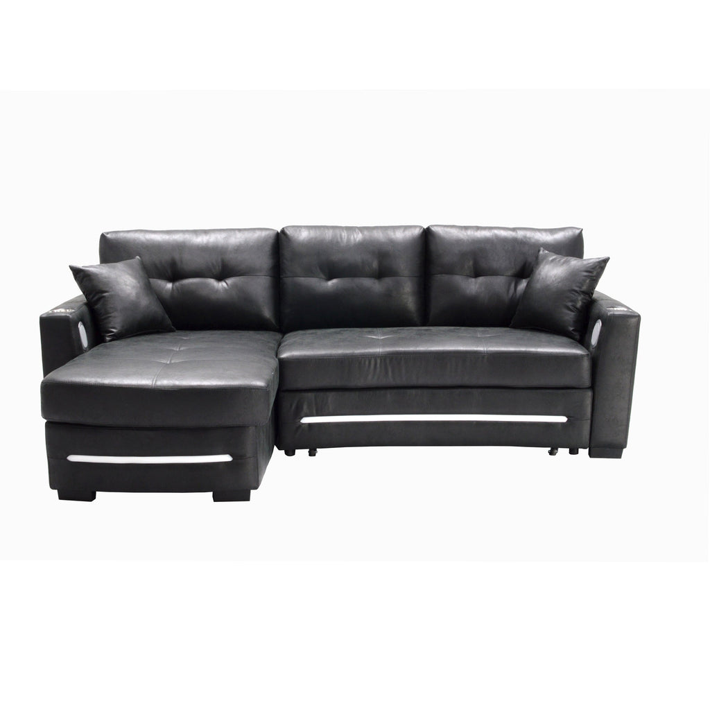 L-Shape sofa with storage and Pull-out bed-1369 R&L
