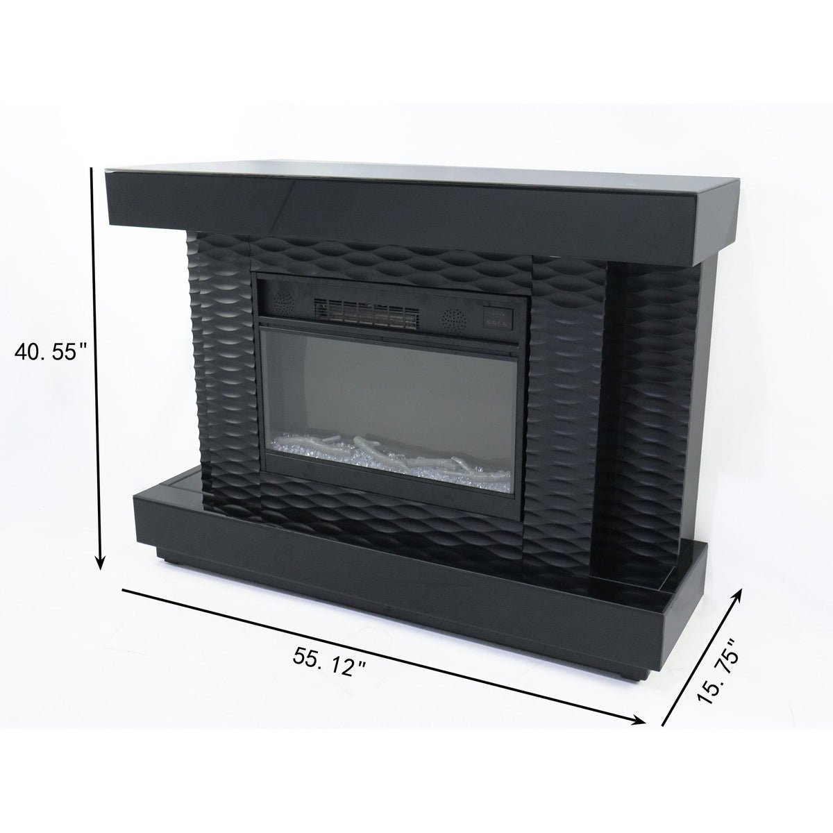 Fully Assembled 55" Multi-Flame Colors TV Stand with Fireplace