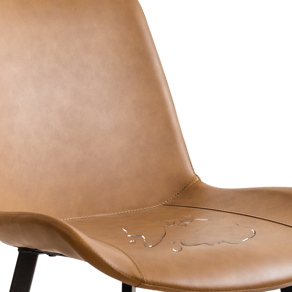 PU Leather Dining Chair with Metal Legs 4PCS/CTN