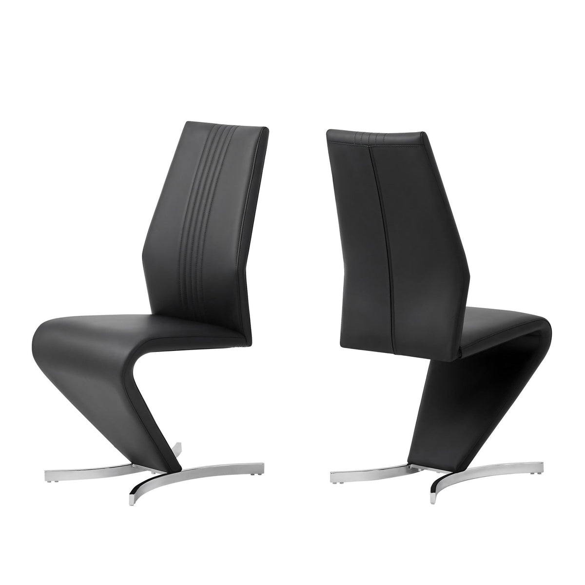 Glass Dining Table with X-Shaped Dining Chair-2PCS/CTN