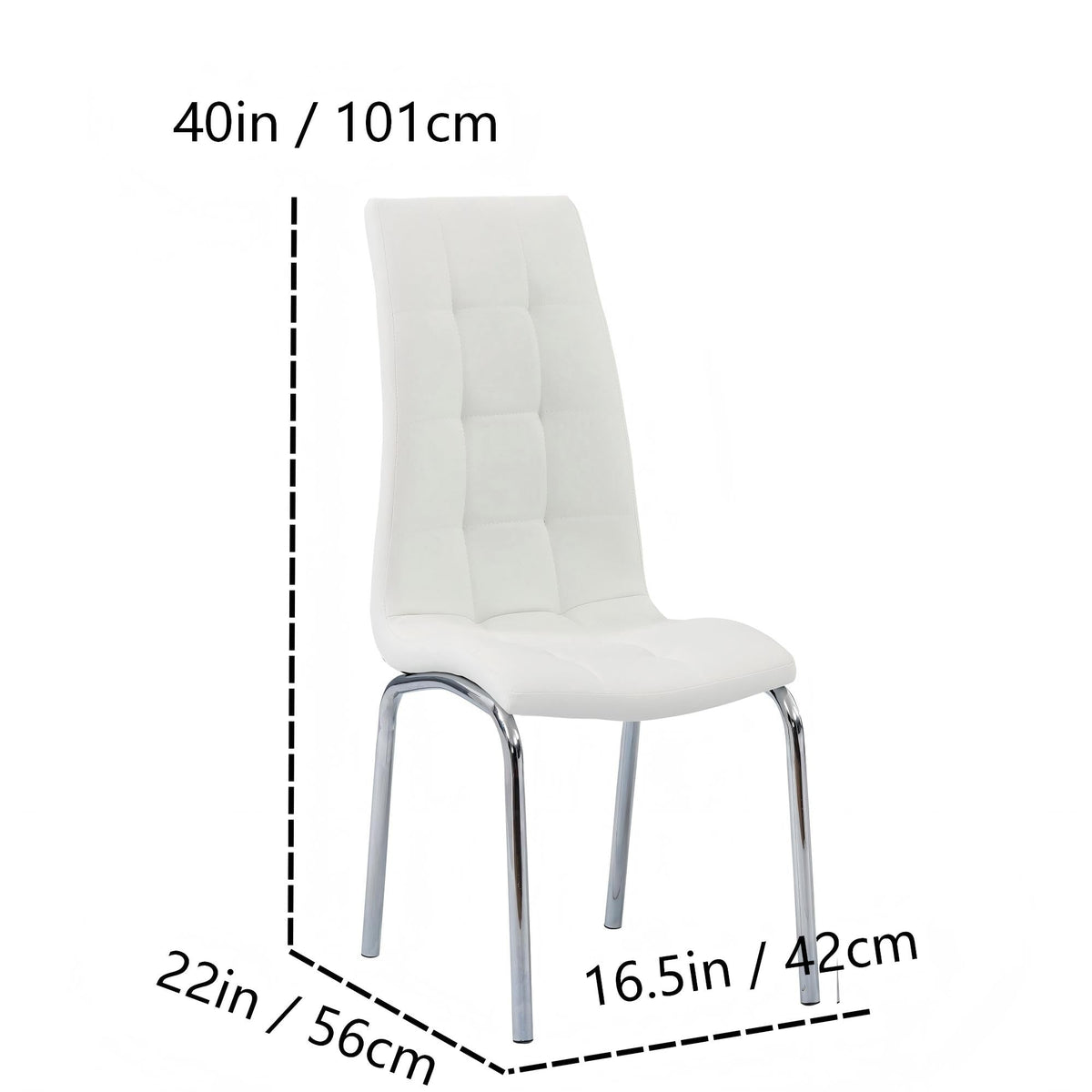 Metal Legs Side Chair-4PCS/CTN