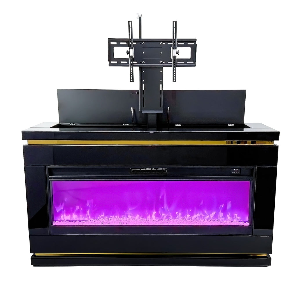Fully Assembled 71" Modern Electric Fireplace TV Stand