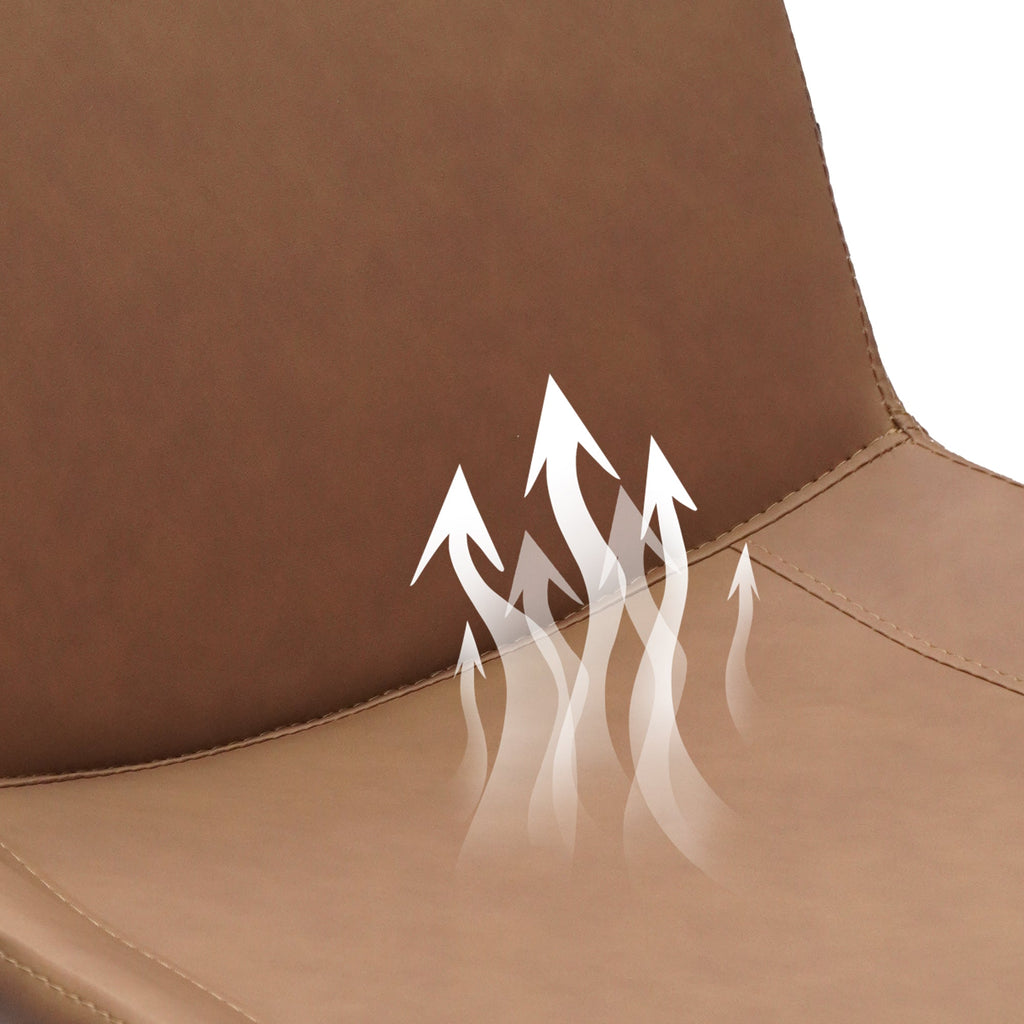 PU Leather Dining Chair with Metal Legs 4PCS/CTN