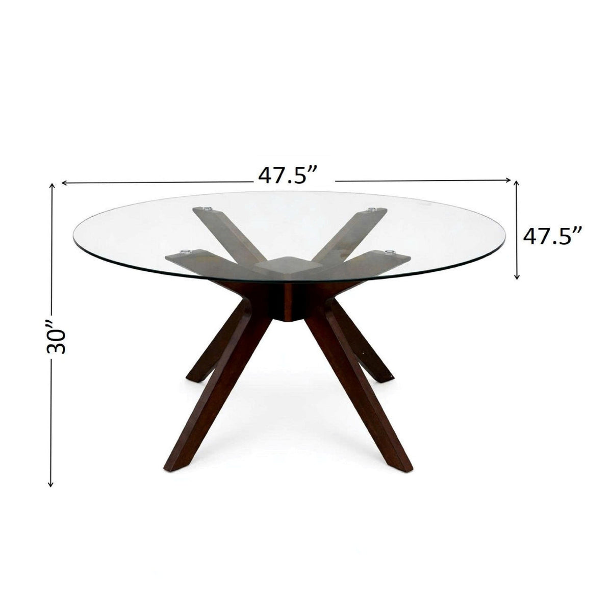 GLASS TOP DINING TABLE