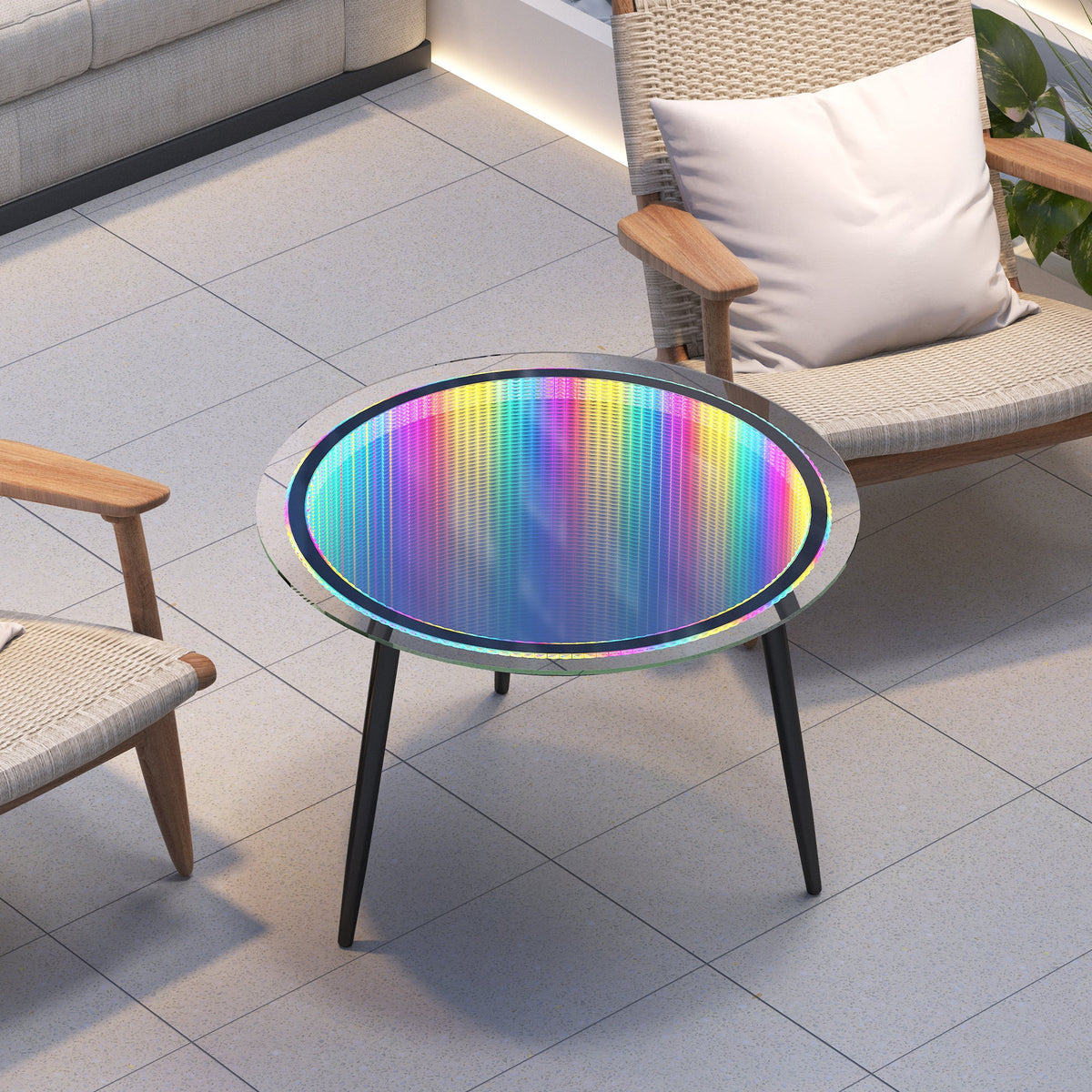 VANITII Large Size Led Coffee Table