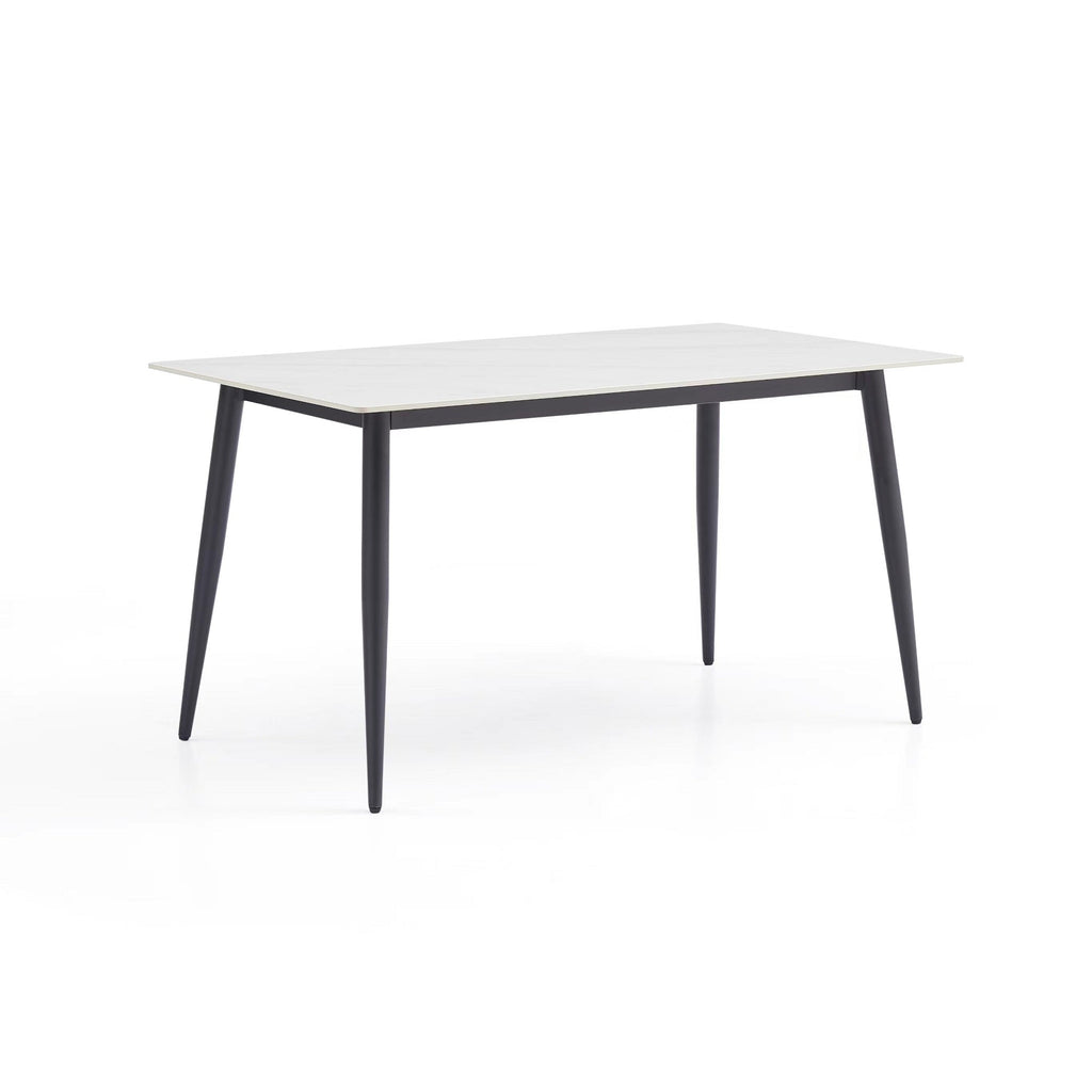 Black Stainless Steel Base Dining table (B0002-140)