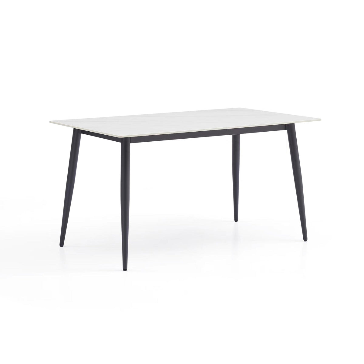 Black Stainless Steel Base Dining table (B0002-140)