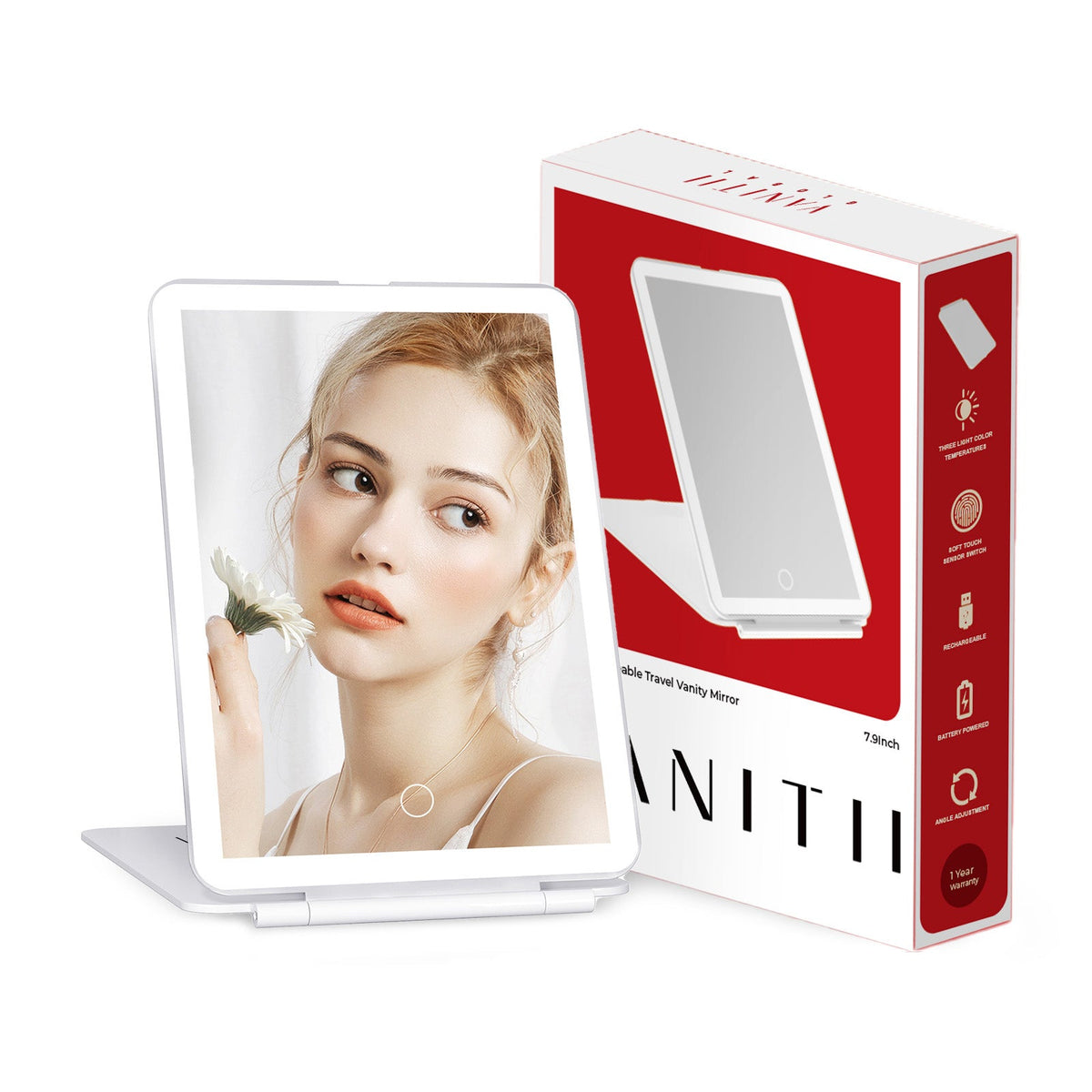 VANITII iPad Mini LED Makeup Mirror