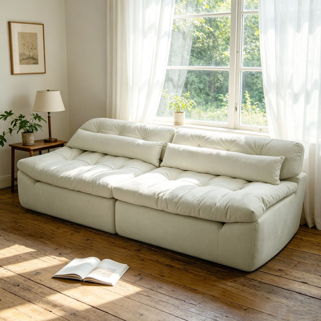 Loveseat Sofa Modern 2-Seater Velvet Couch for Living Rooms
