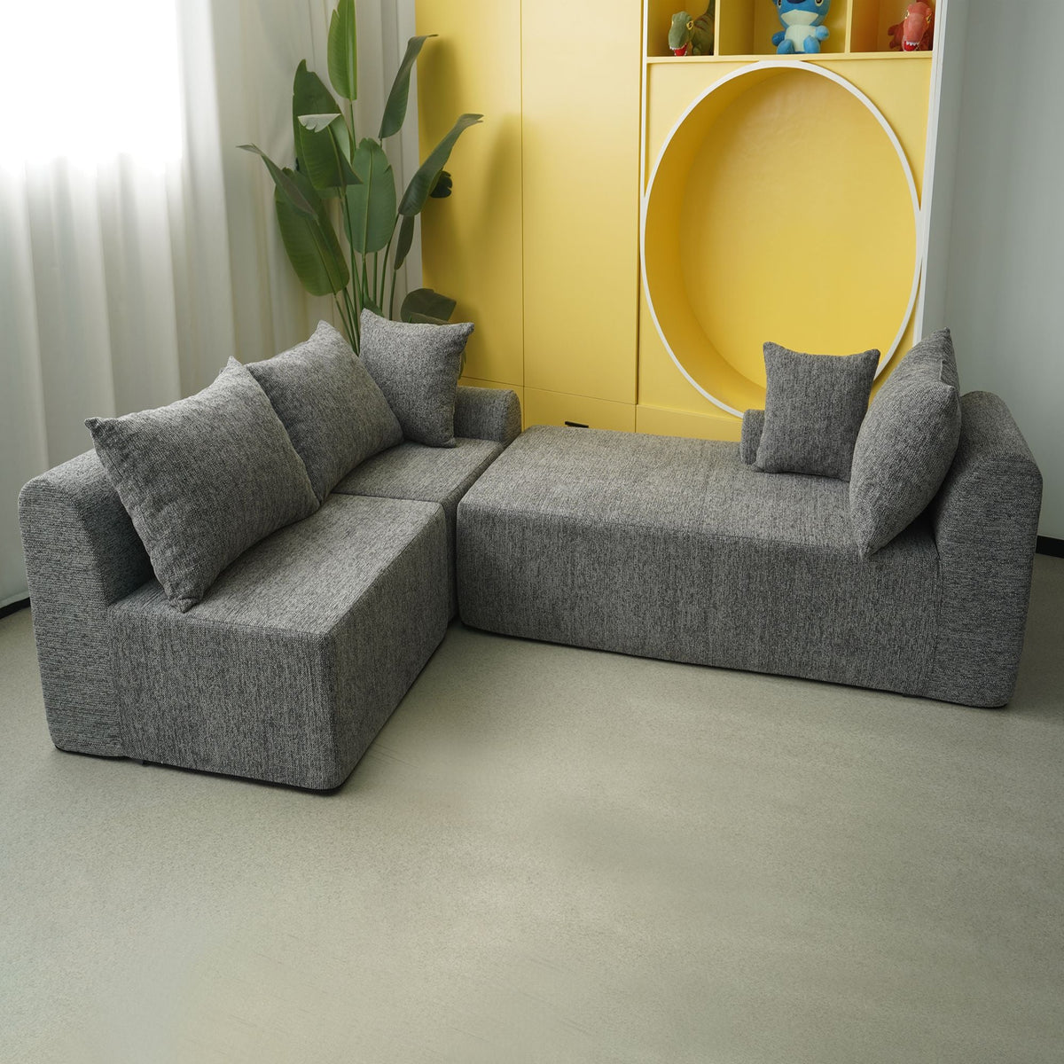 VANITII Modular Compressed Sectional Sofa - Multi-Piece Compressible Sofa Set