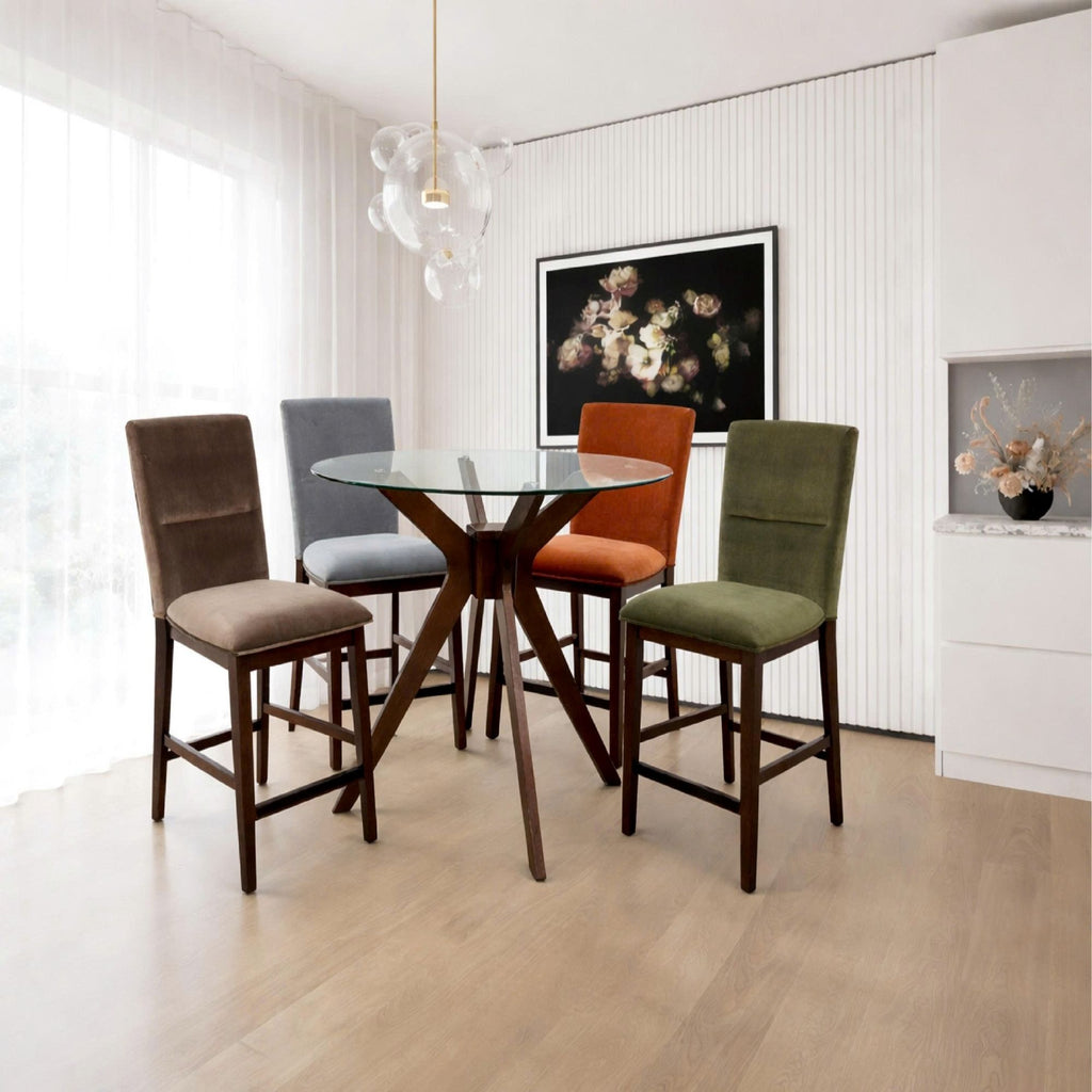 COUNTER CHAIR ( VELVET) 2506CC-2pcs/CTN