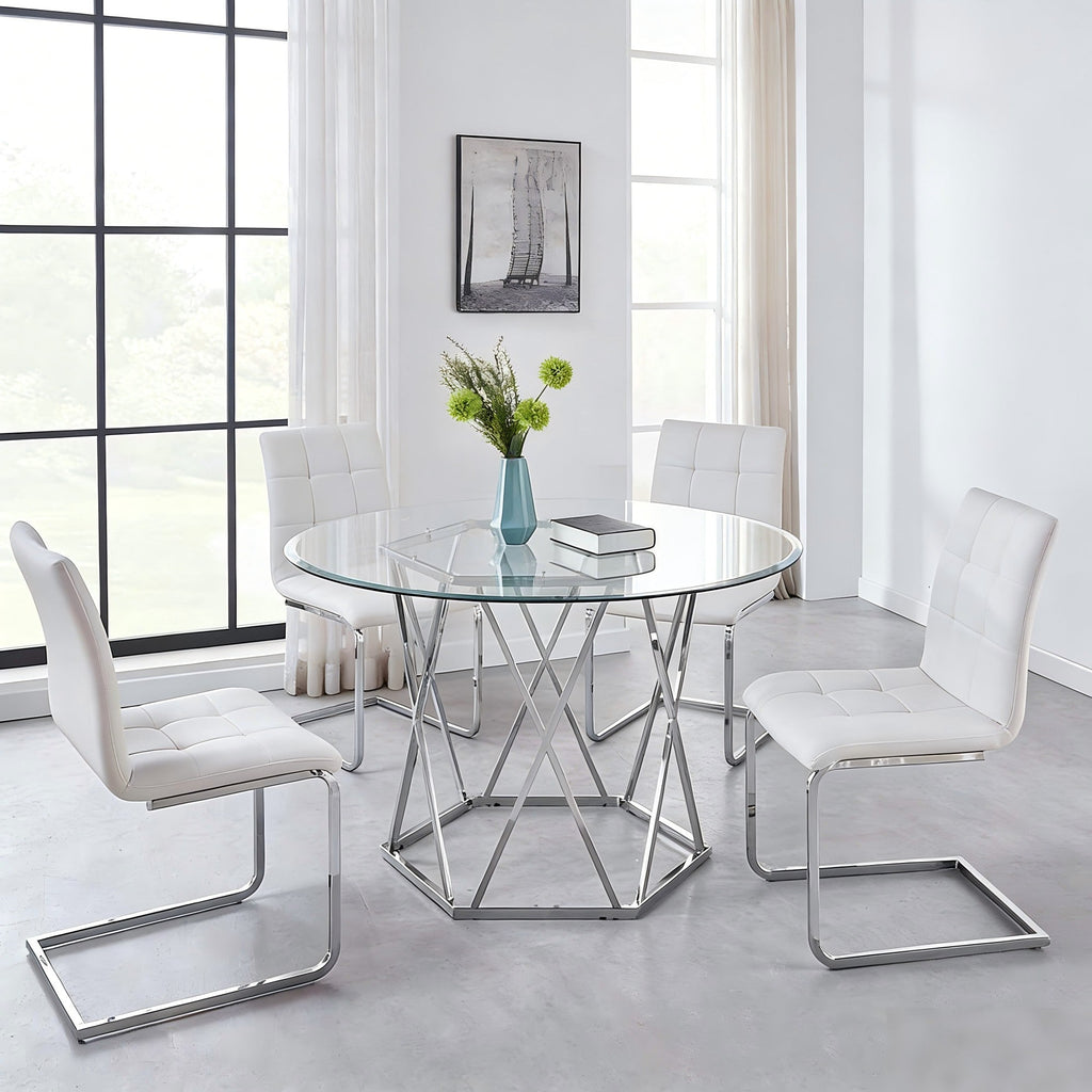 C-frame Design Side Chair-2PCS/CTN