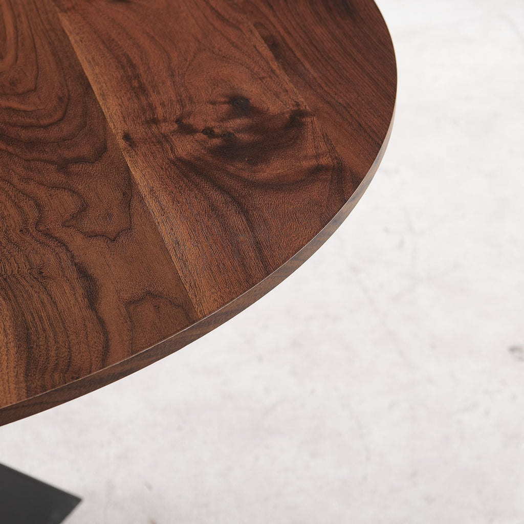 42.1'' Wood Color Mid-Century Dining Table (MDF Round Top, Cross Leg) – Seats 4-6,Dining Table