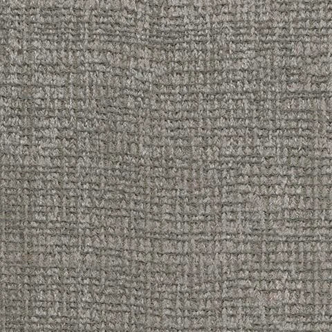 Detailed close-up texture of gray woven upholstery fabric used on a modern sectional sofa.