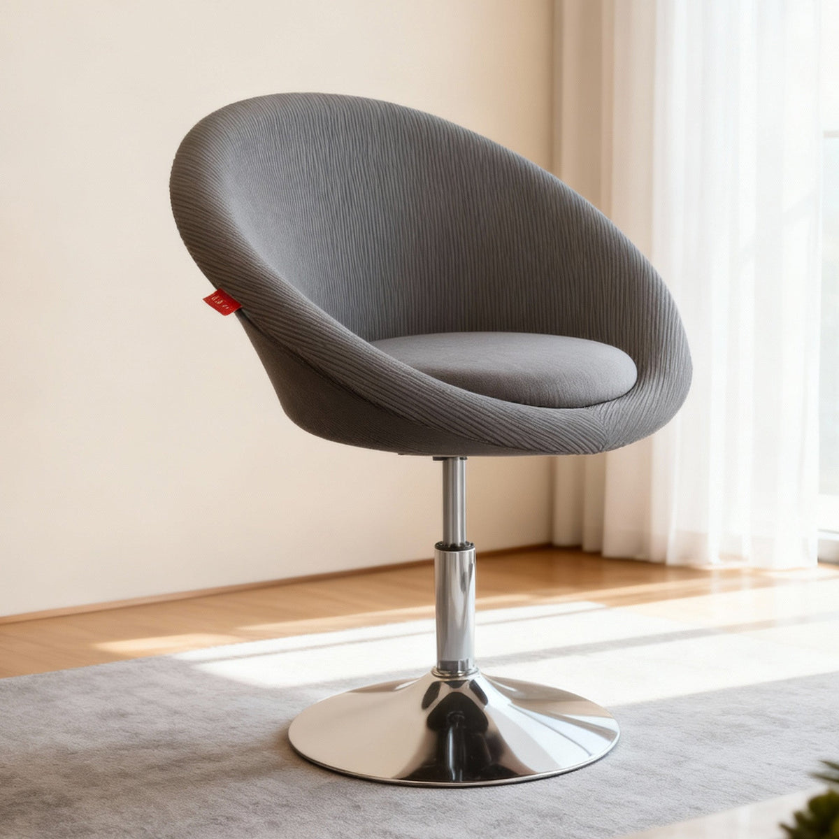 Bella Swivel Corduroy Makeup Vanity Chair