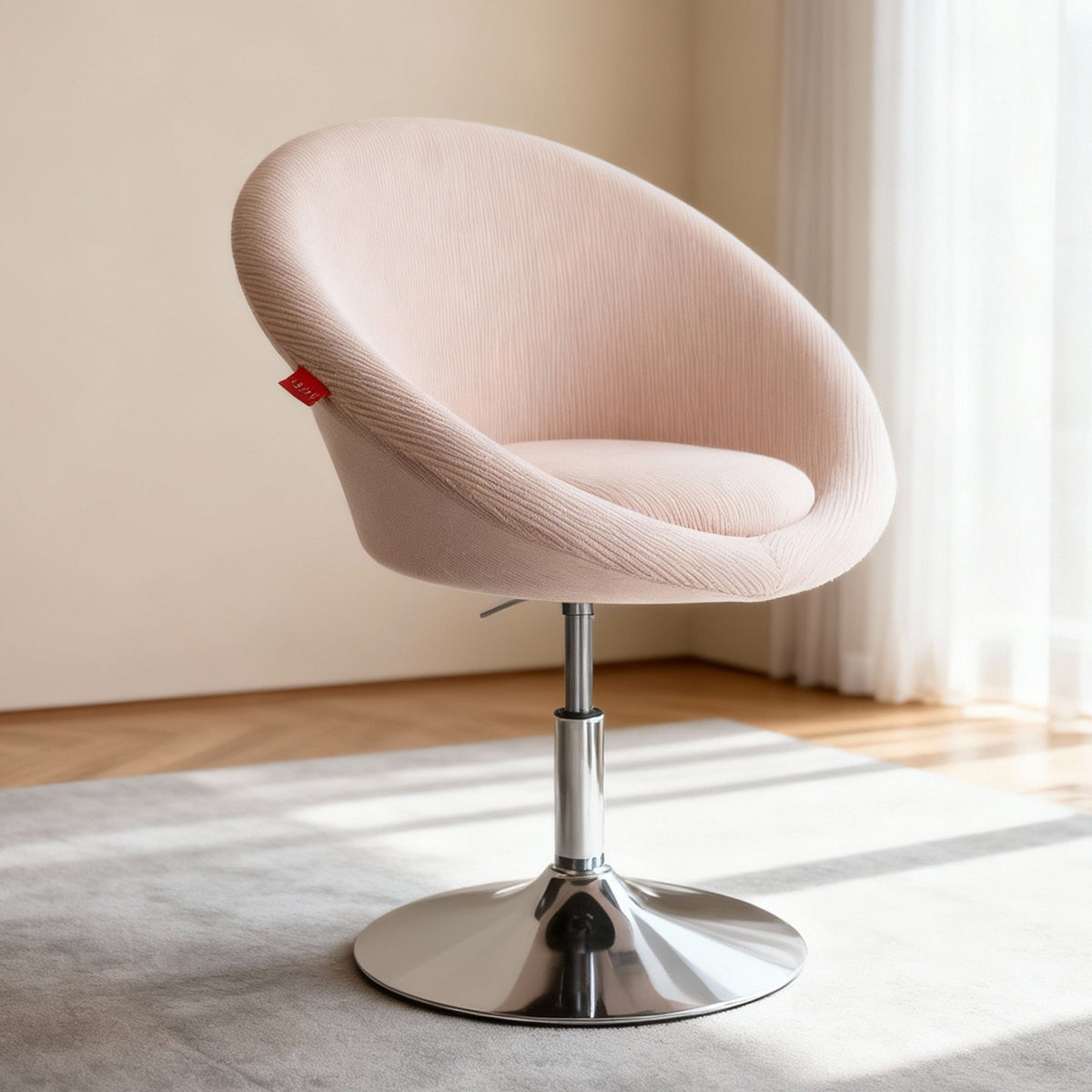 Bella Swivel Corduroy Makeup Vanity Chair