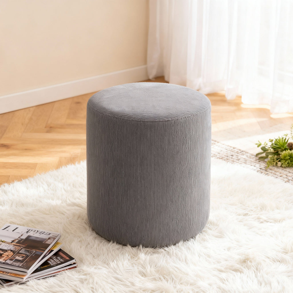 Vanity Chair Corduroy Stool