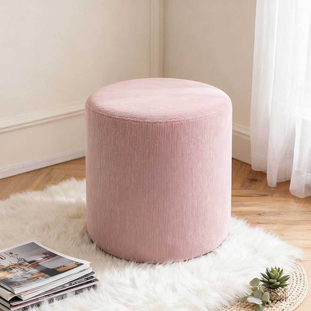 Vanity Chair Corduroy Stool