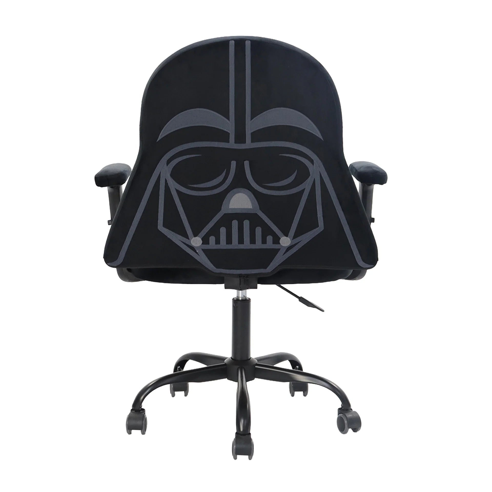 Darth Vader style swivel chair on white background. 