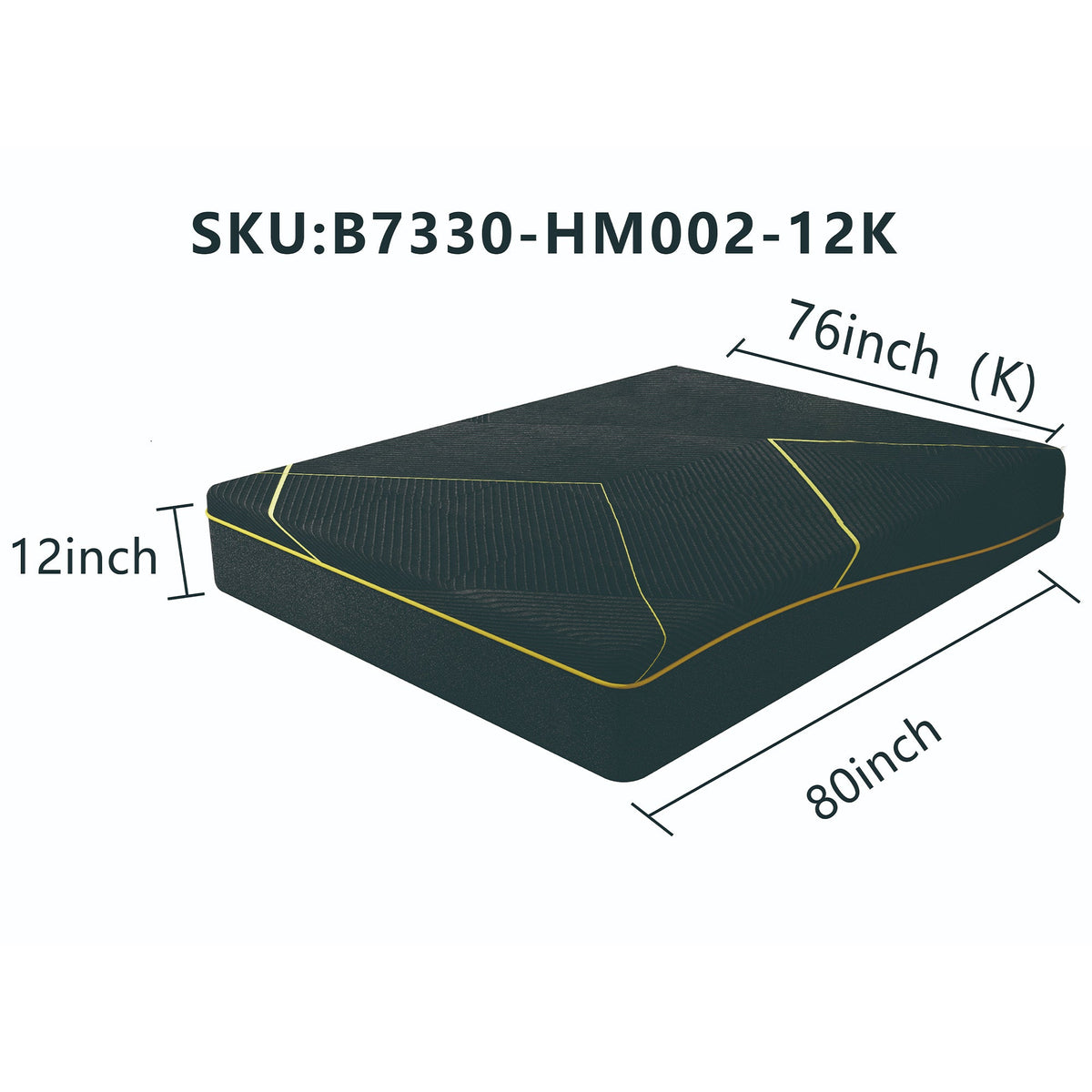 HM002 High-Density Foam Mattress (Queen / King)