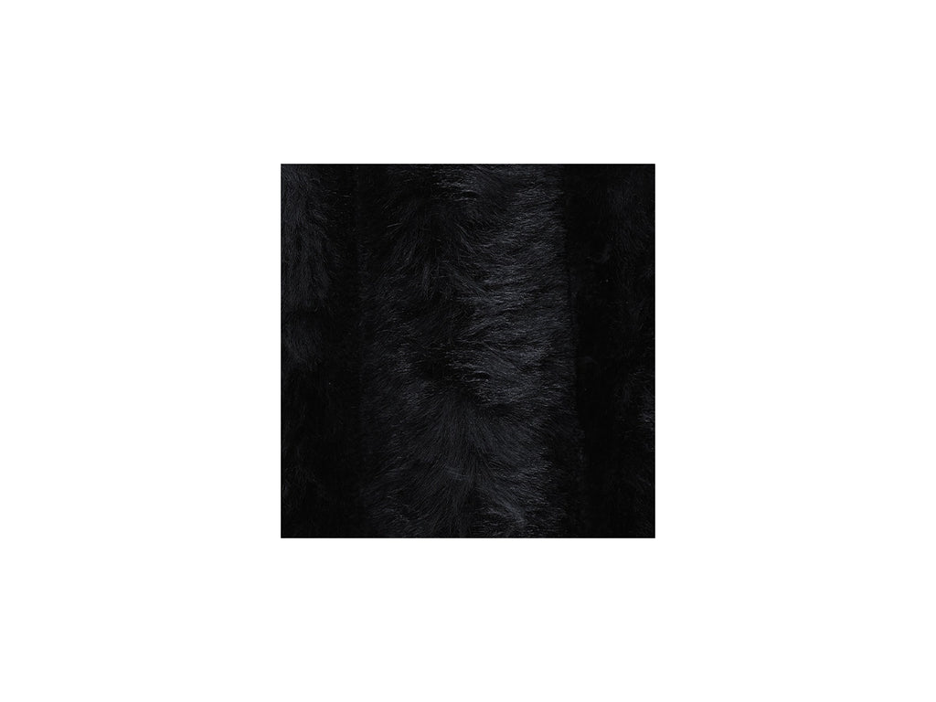 Close-up of black fur texture