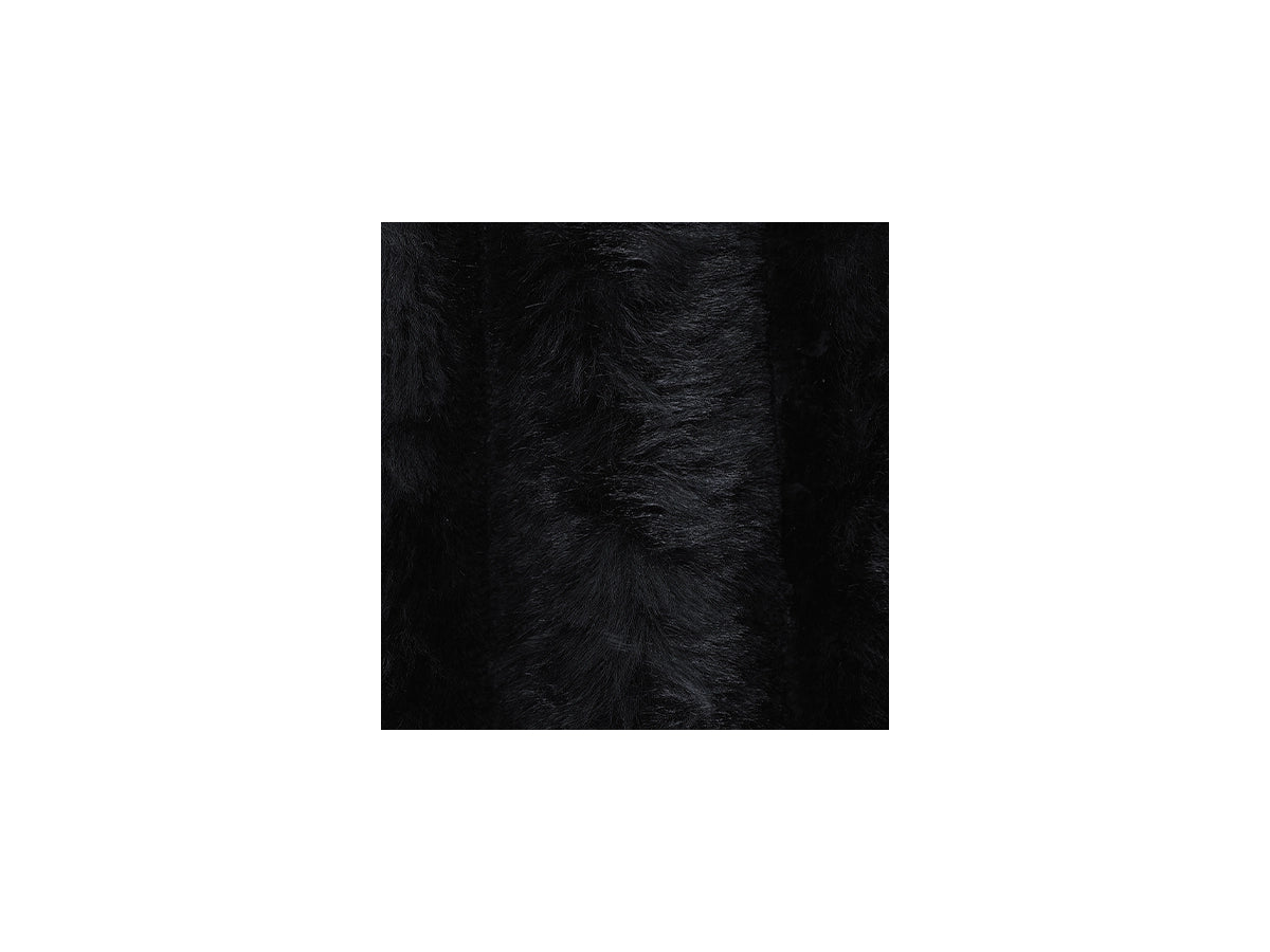 Close-up of black fur texture