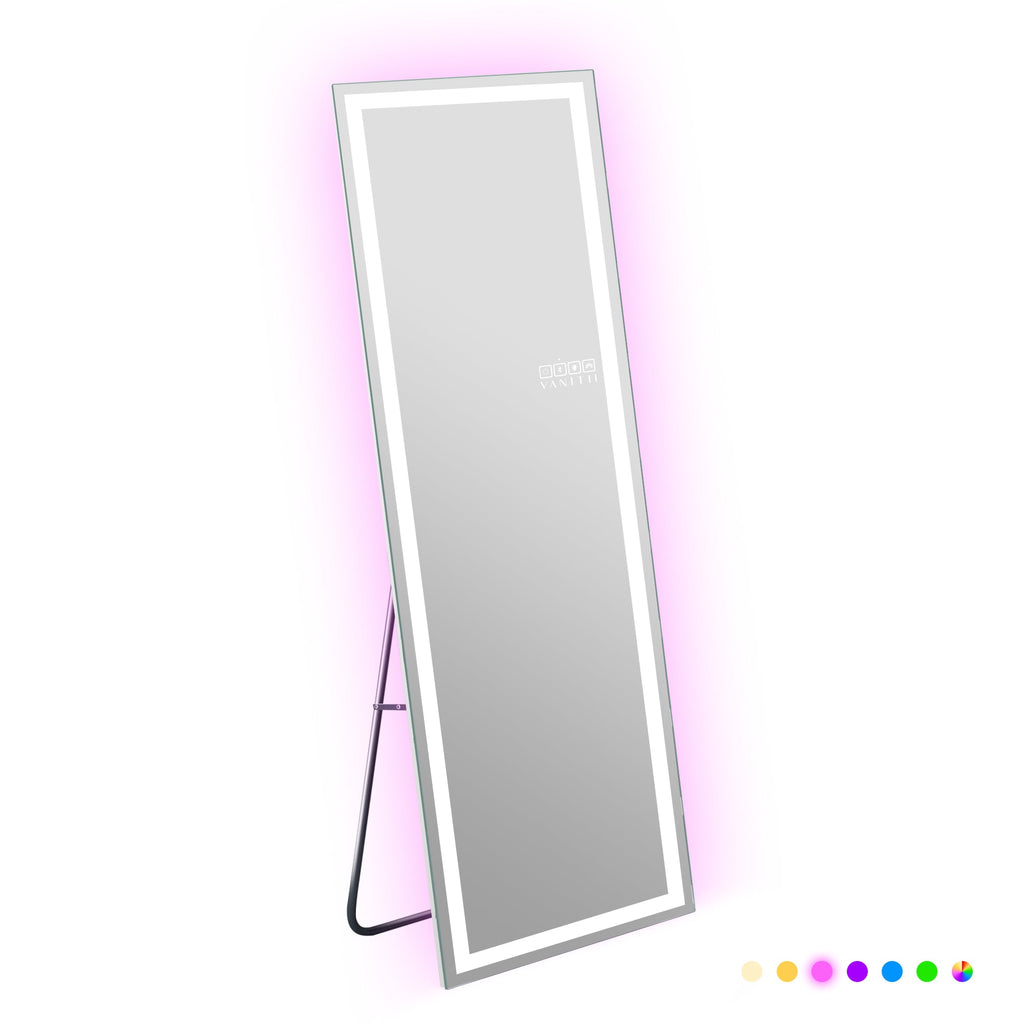 Vanitii luxury full length vanity mirror pro with integrated LED lighting and touch controls