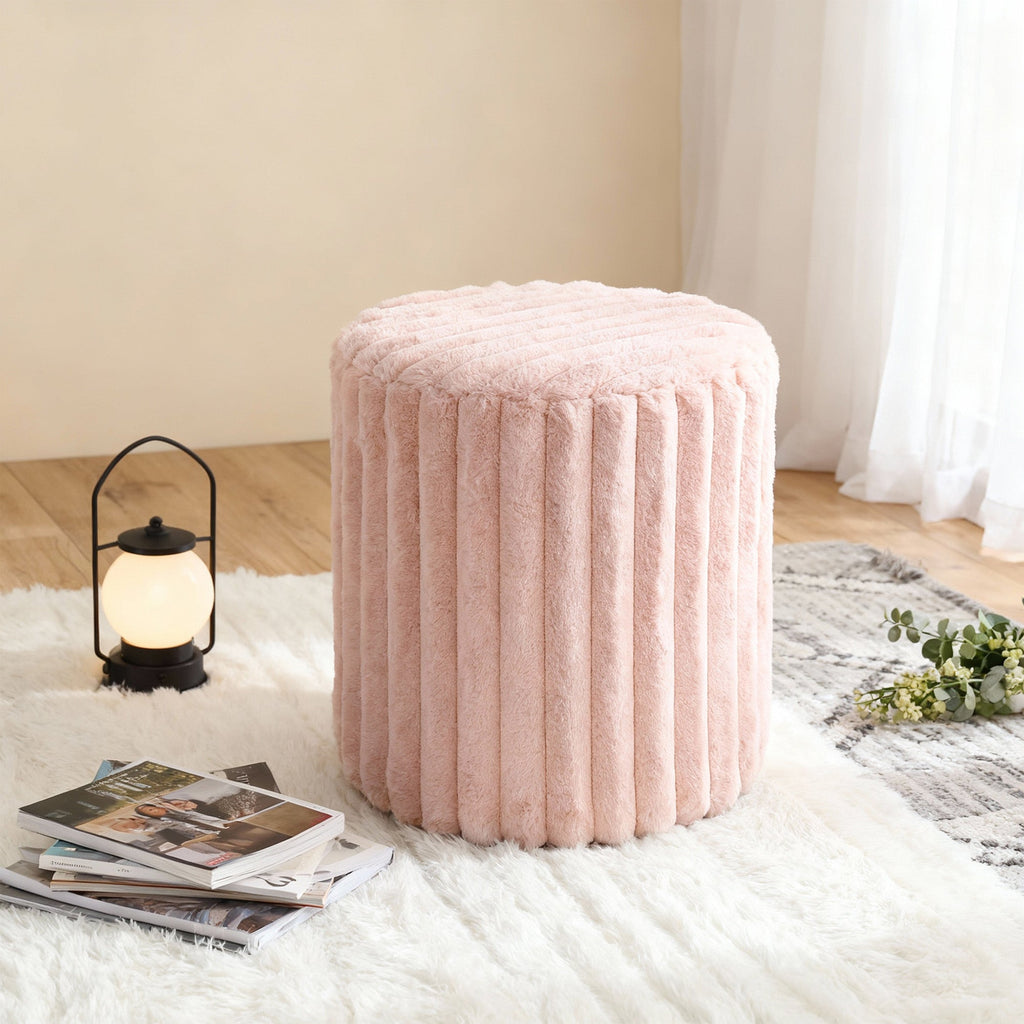 Rabbit Fur Vanity Chair