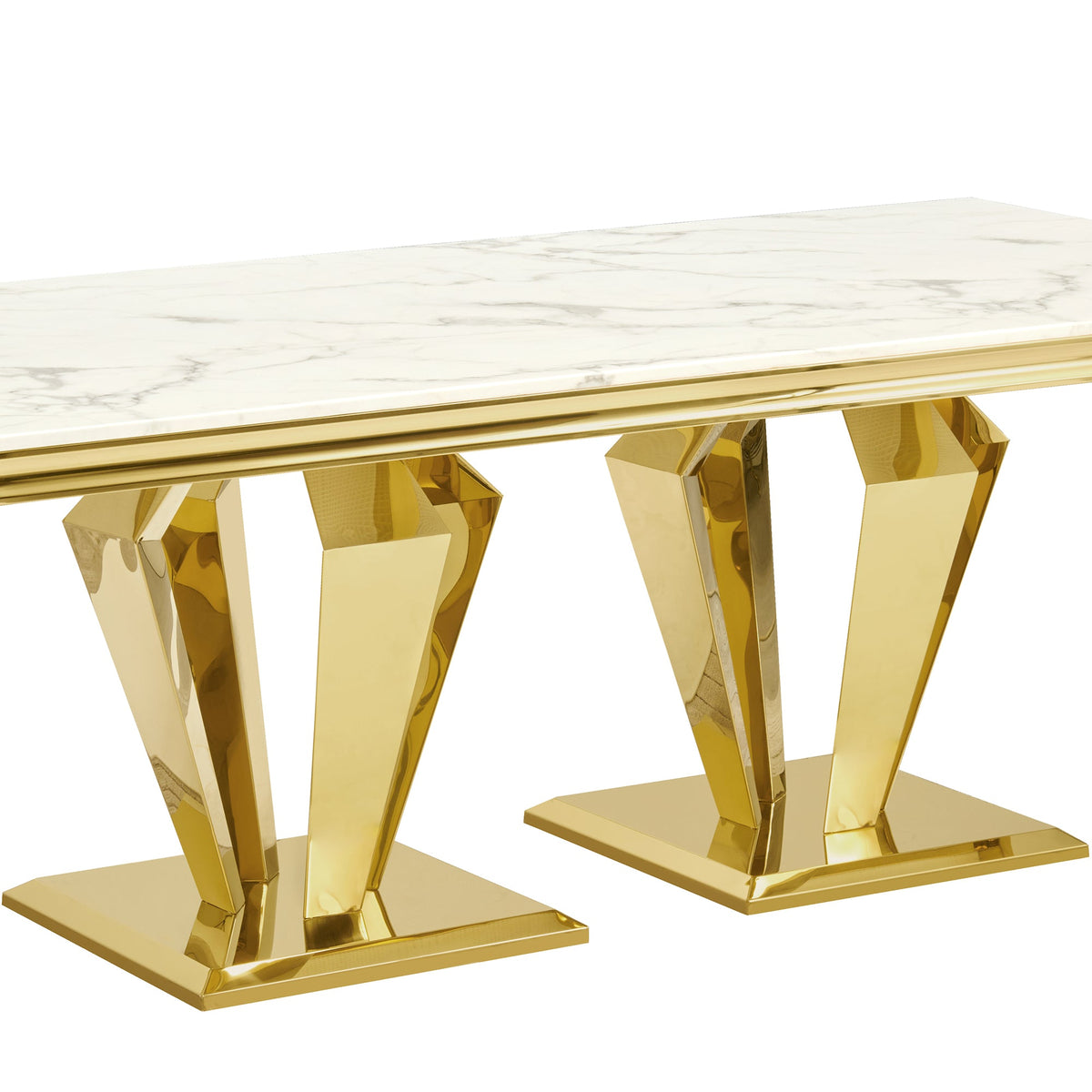 Modern Stainless Steel Dining Table