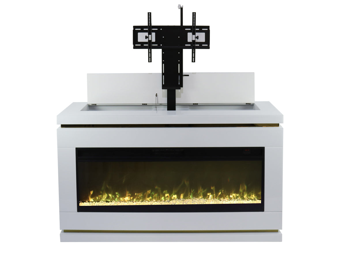 Fully Assembled 71" Modern Electric Fireplace TV Stand