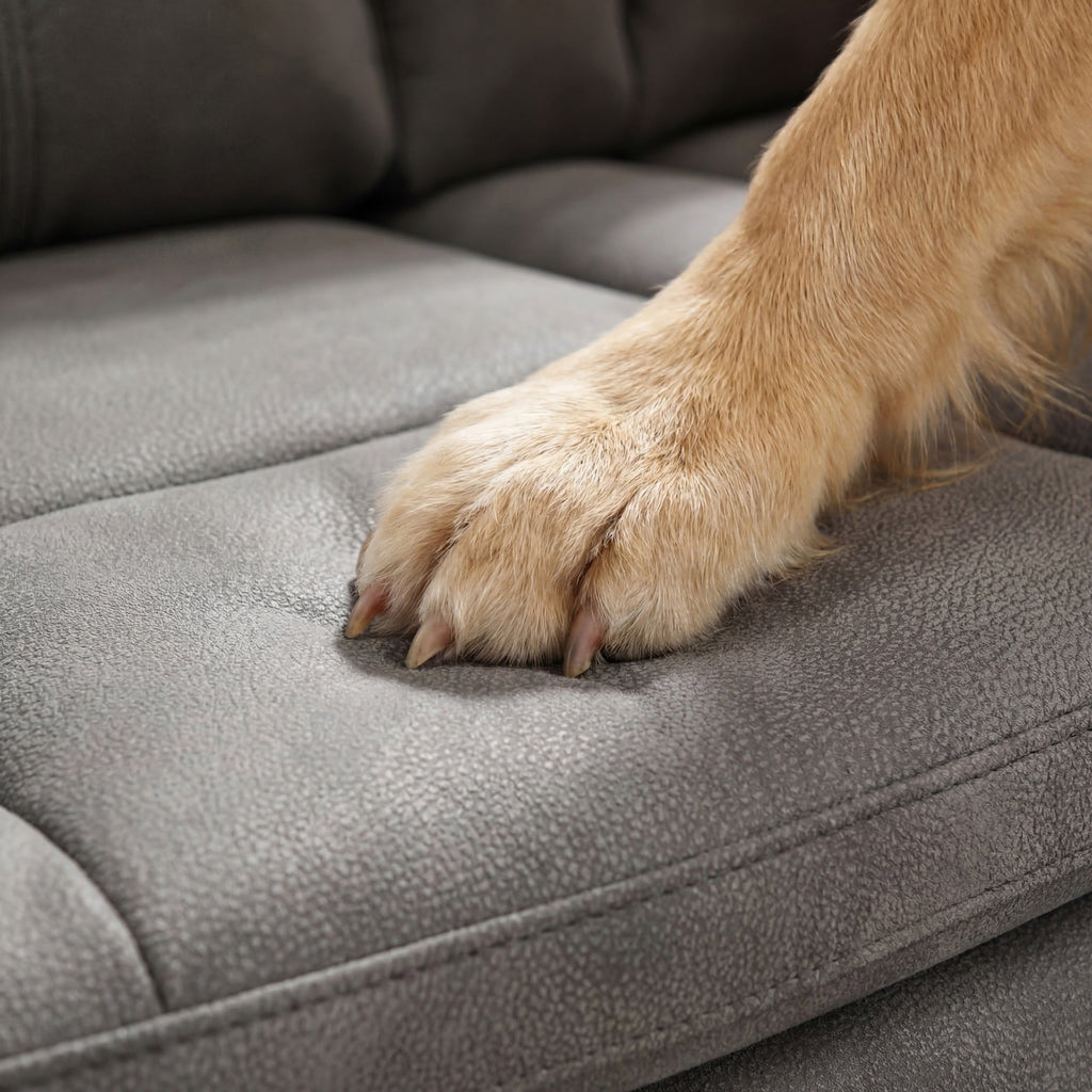 Charlie Modern Gray Power Recliner Loveseat – Dual Power Motion Seating