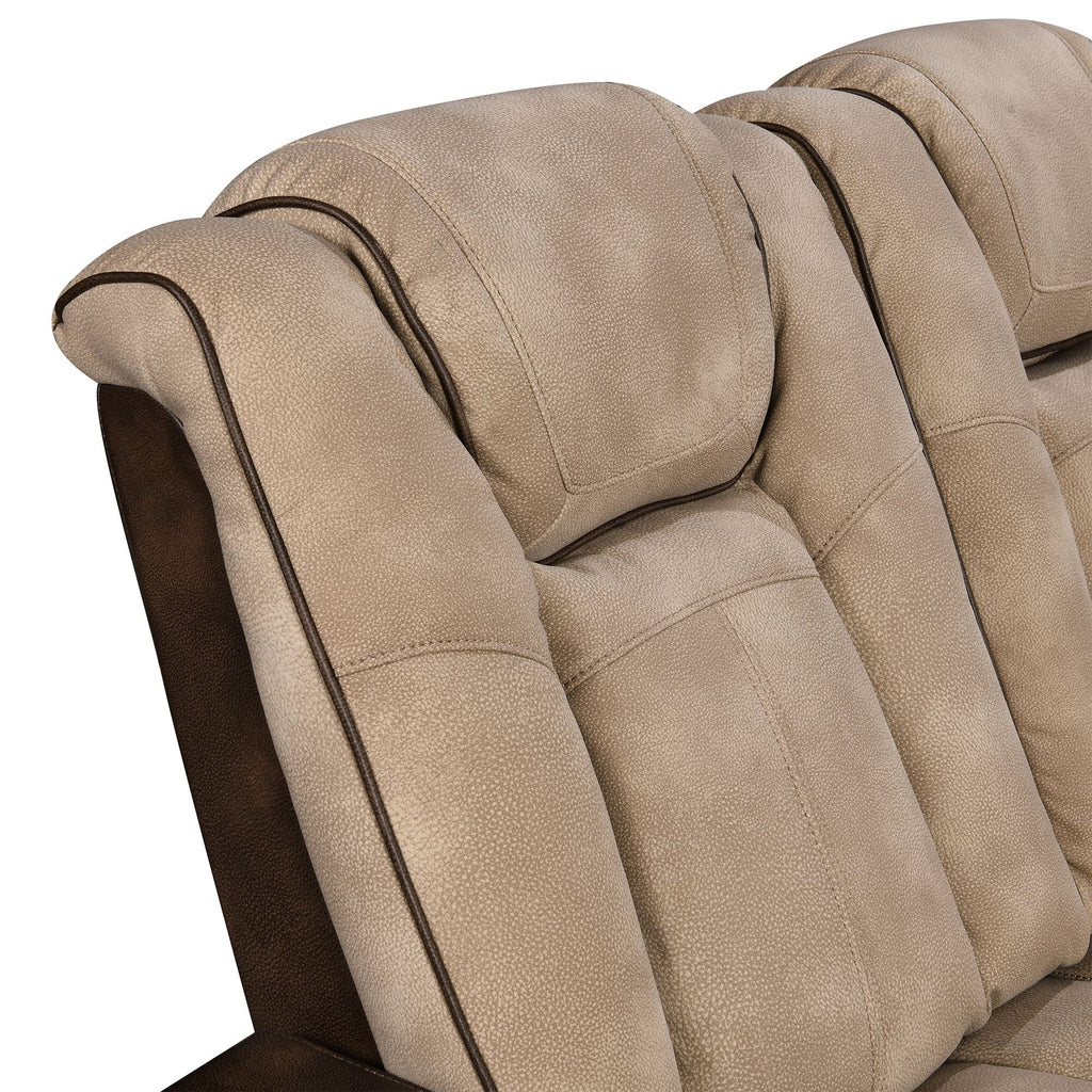 Charlie Modern Brown Power Recliner Sofa for Living Room or Home Theater