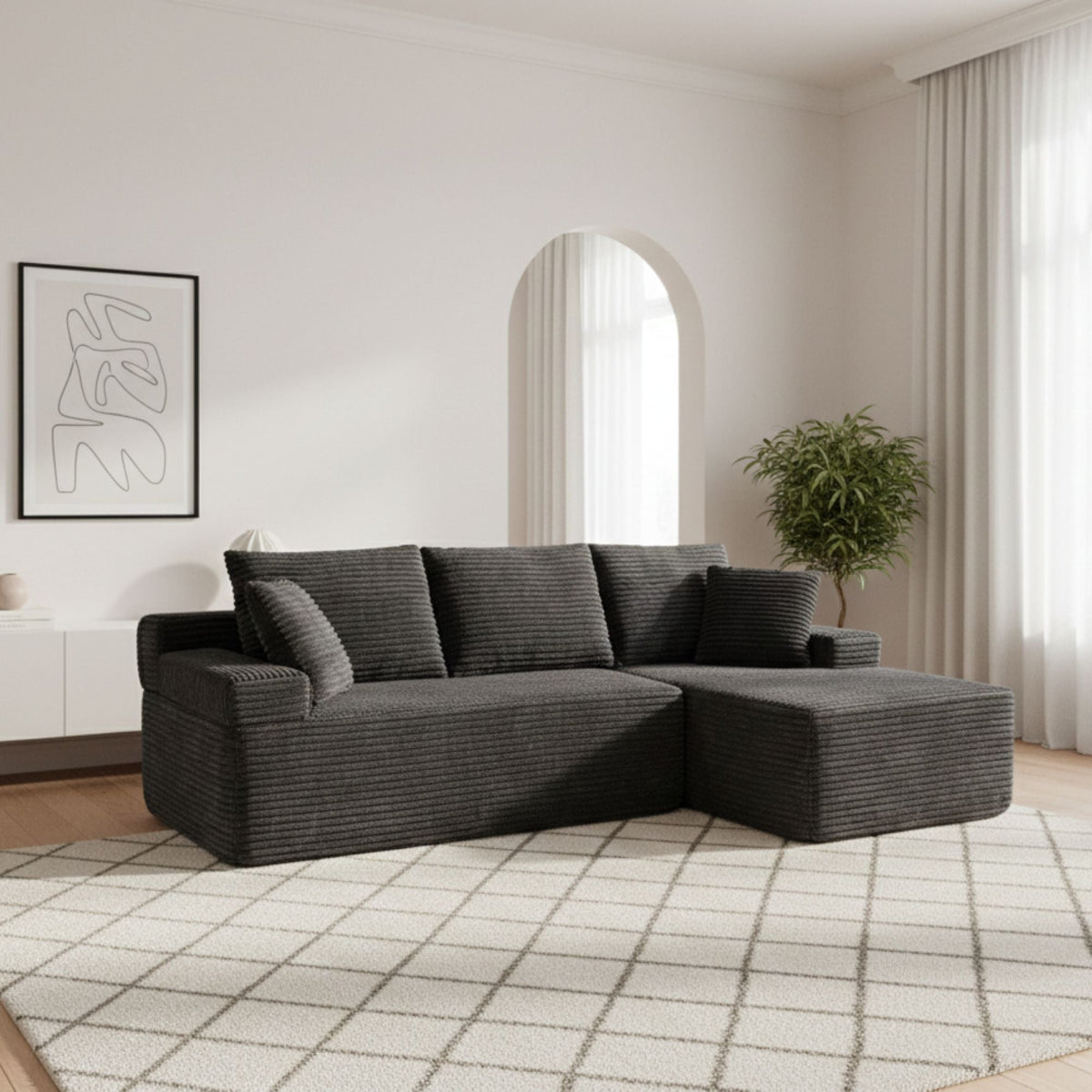 compress sofa Black