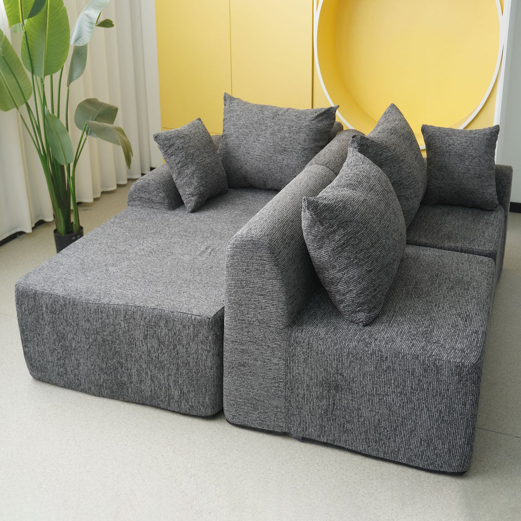 VANITII Modular Compressed Sectional Sofa - Multi-Piece Compressible Sofa Set