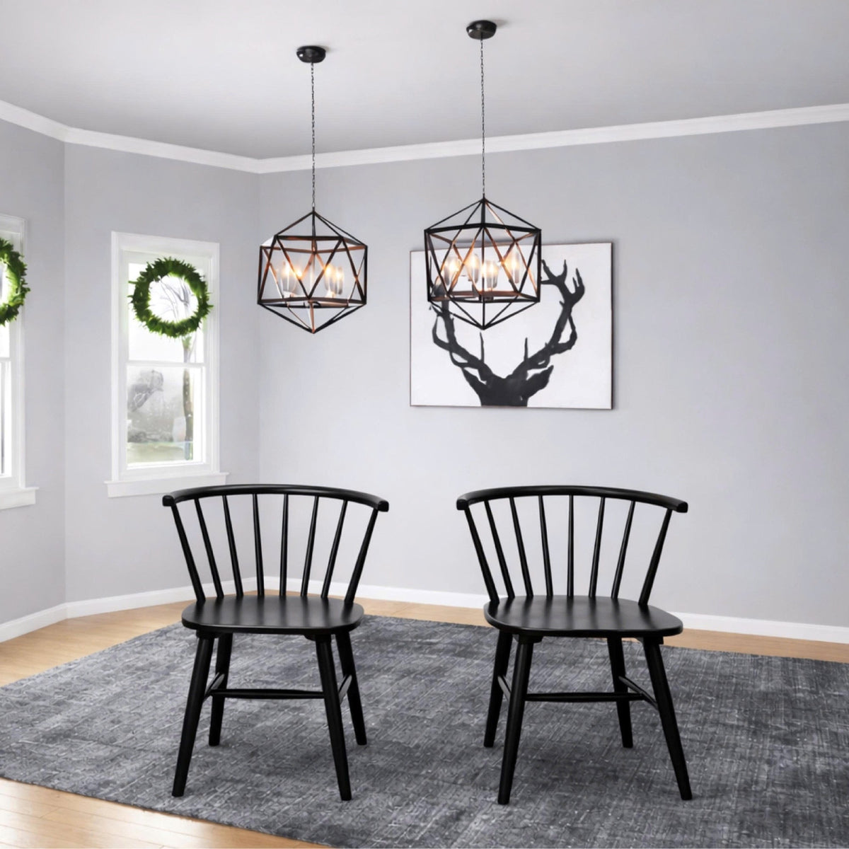 SIDE CHAIR (BLACK)-2pcs/CTN