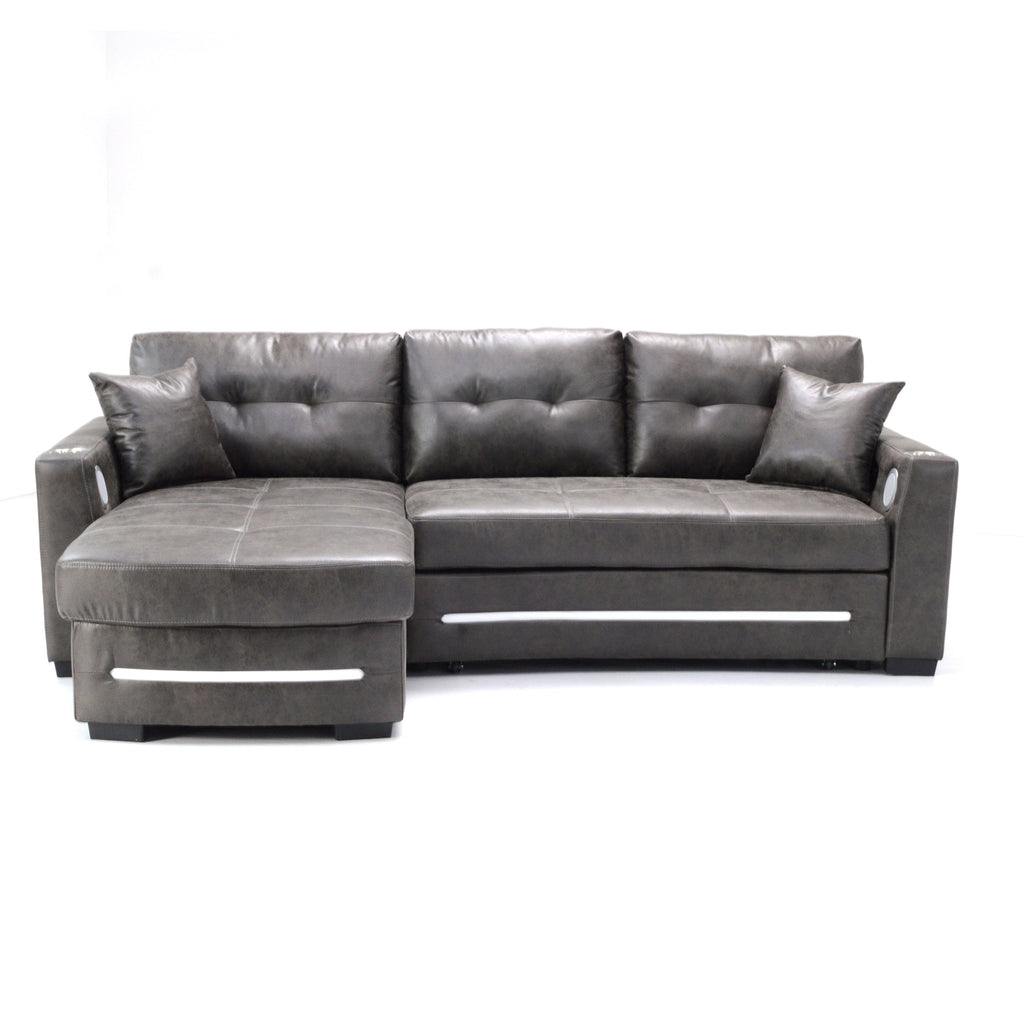 L-Shape sofa with storage and Pull-out bed-1369 R&L
