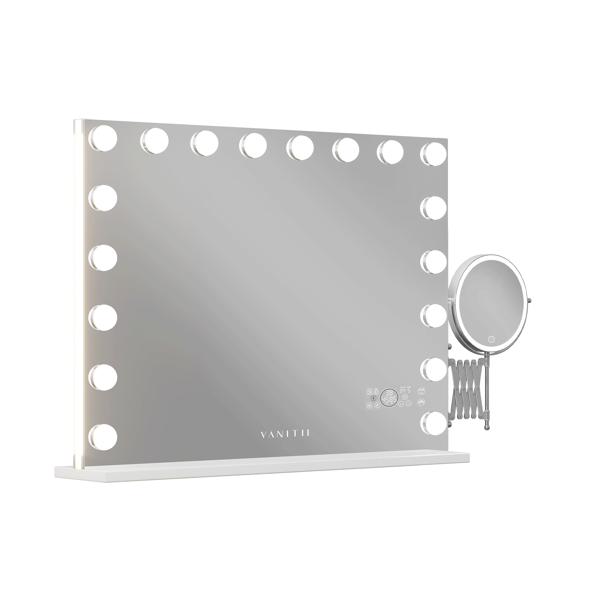 VANITII Hollywood 20 Bulbs Light Mirror with Bluetooth