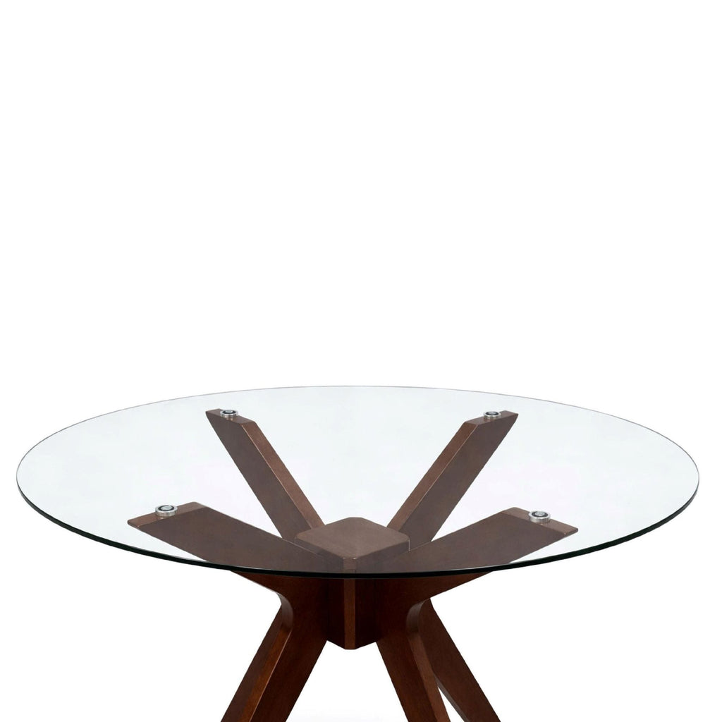 GLASS TOP DINING TABLE
